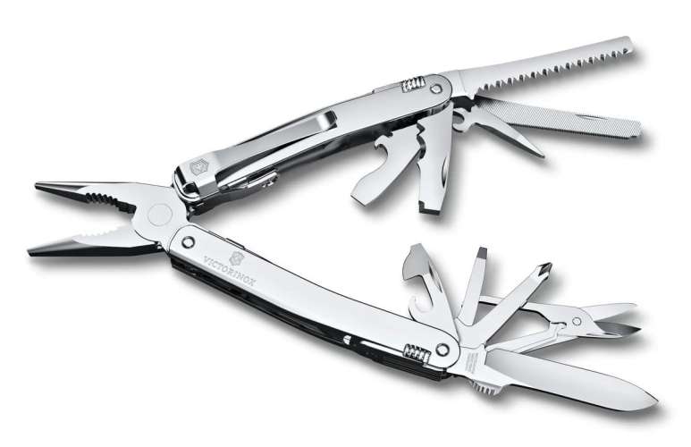 Мультитул Victorinox SwissTool Spirit MX Clip, 24 функций,  серебристый [3.0224.mkb1]